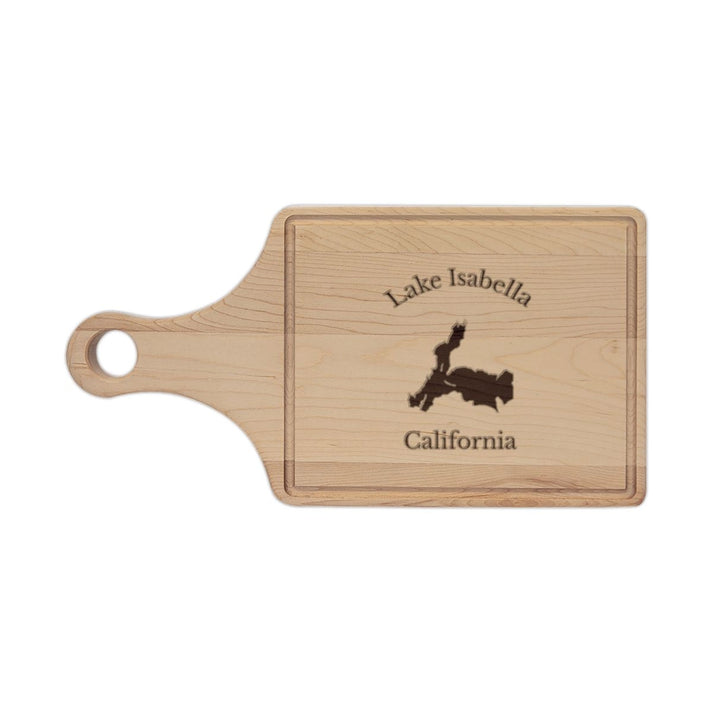 California  Lake  Isabella  Engraved  Cutting  Board  front  position  view  from  front  maple.webp