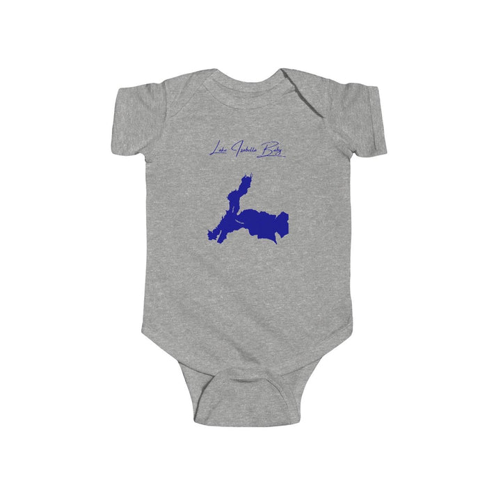 California  Lake  Isabella  Onesie  front  position  view  from  front  heather.webp