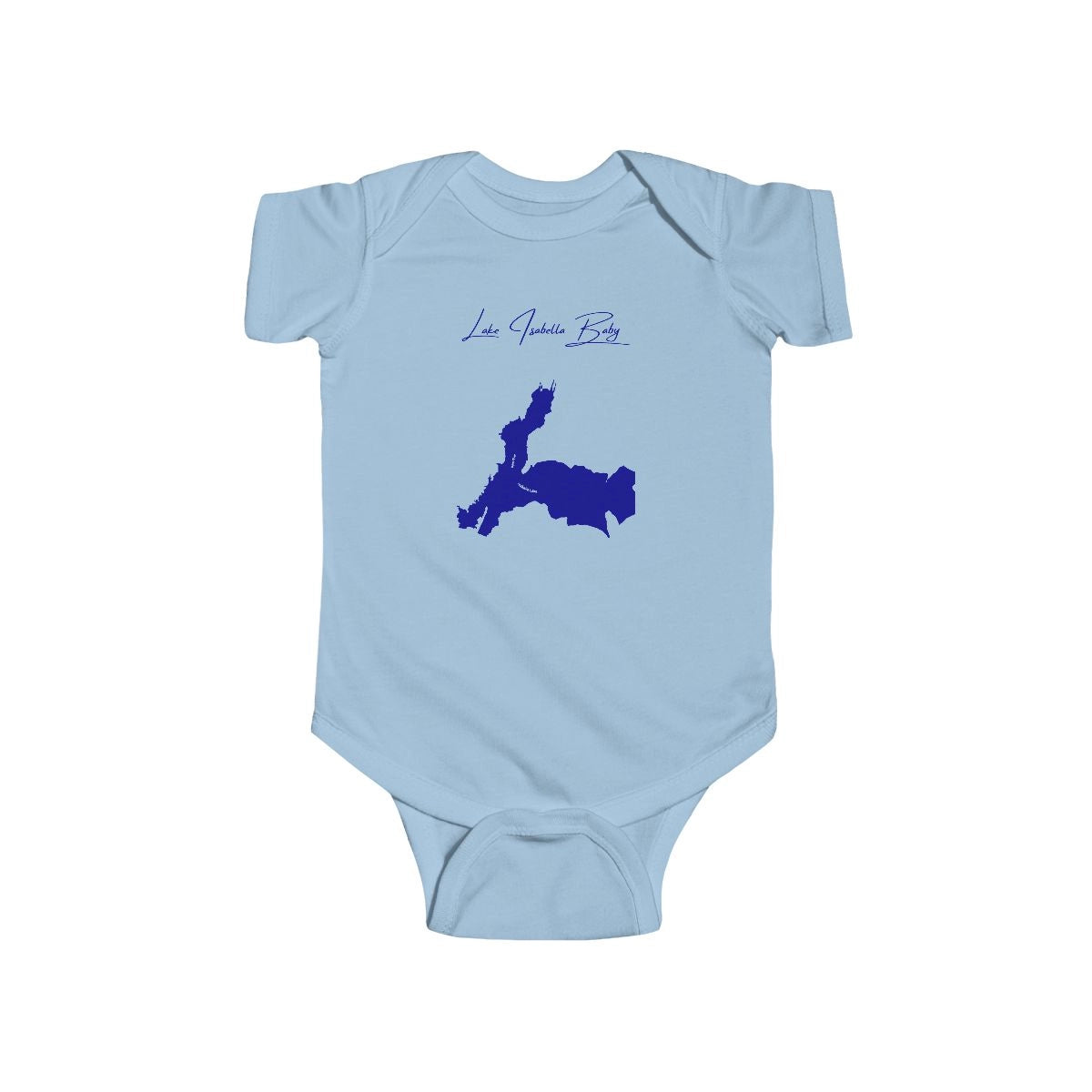 California  Lake  Isabella  Onesie  front  position  view  from  front  light  blue.webp