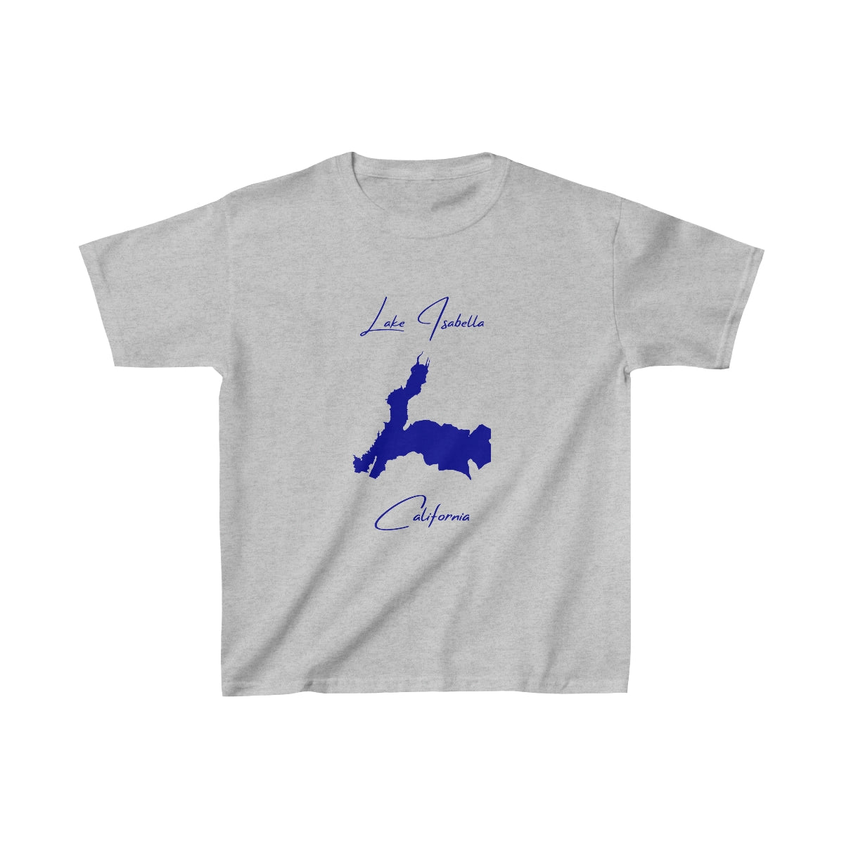 California  Lake  Isabella  Youth  T-shirt  front  position  view  from  front  sport  grey.webp