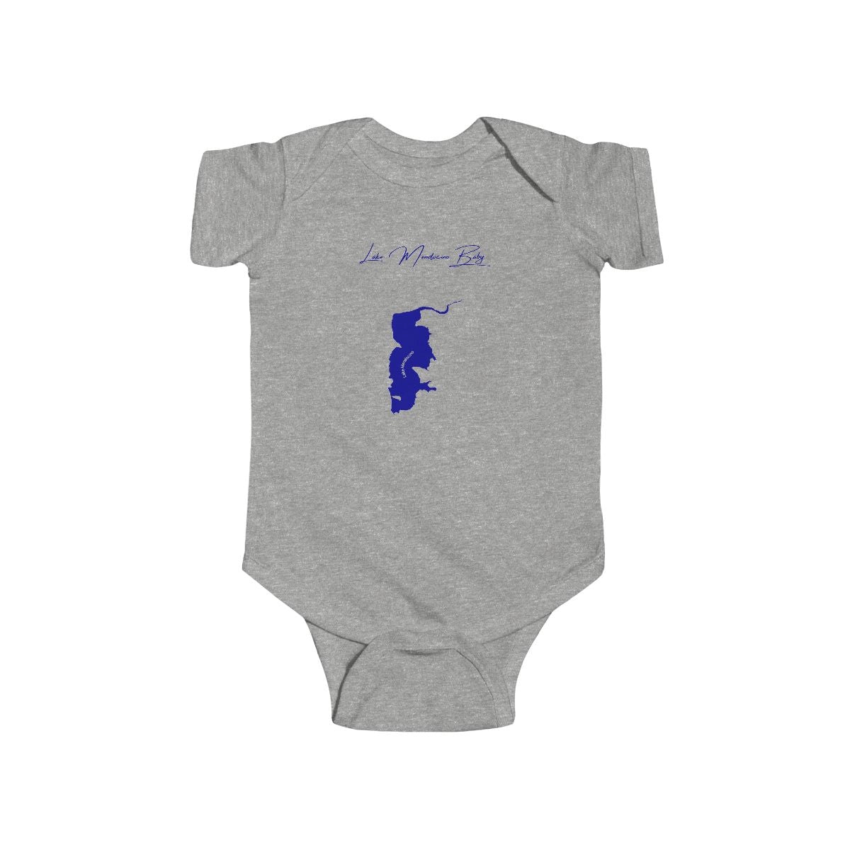 California  Lake  Mendocino  Onesie  front  position  view  from  front  heather.webp