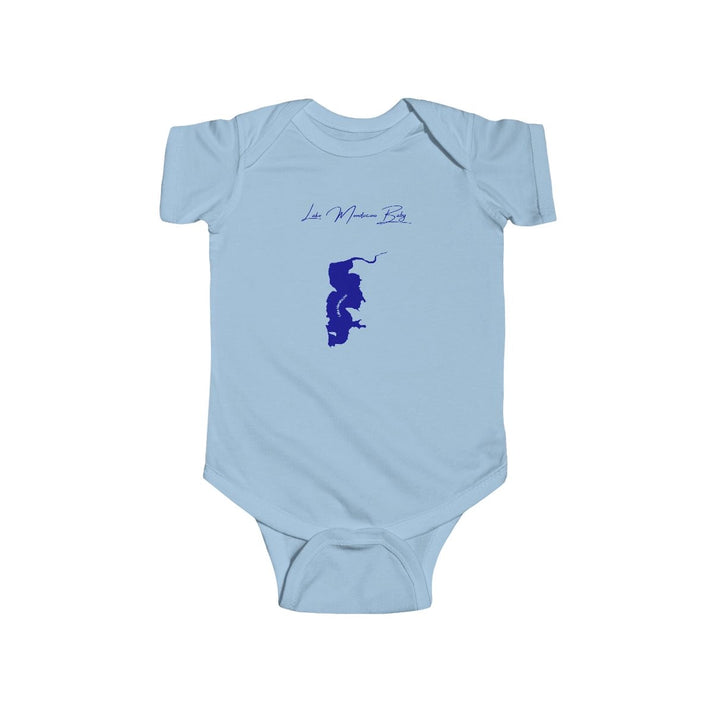 California  Lake  Mendocino  Onesie  front  position  view  from  front  light  blue.webp