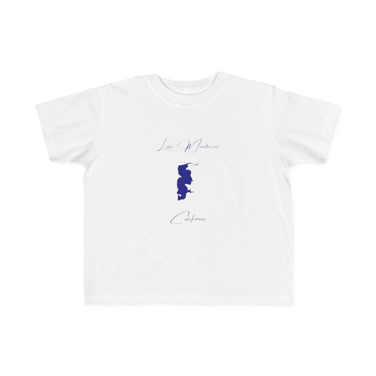 California  Lake  Mendocino  Toddler  T-shirt  front  position  view  from  front  white.webp