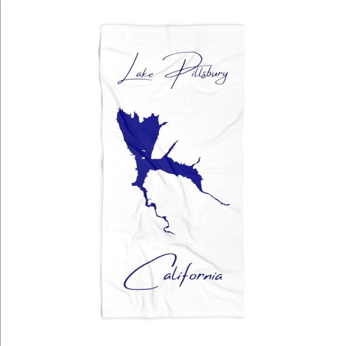 California  Lake  Pillsbury  Beach  Towel  front  position  view  from  front  36  x  72.webp