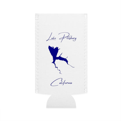 California  Lake  Pillsbury  Slim  Can  Koozie  front  position  view  from  flat-front  white.webp