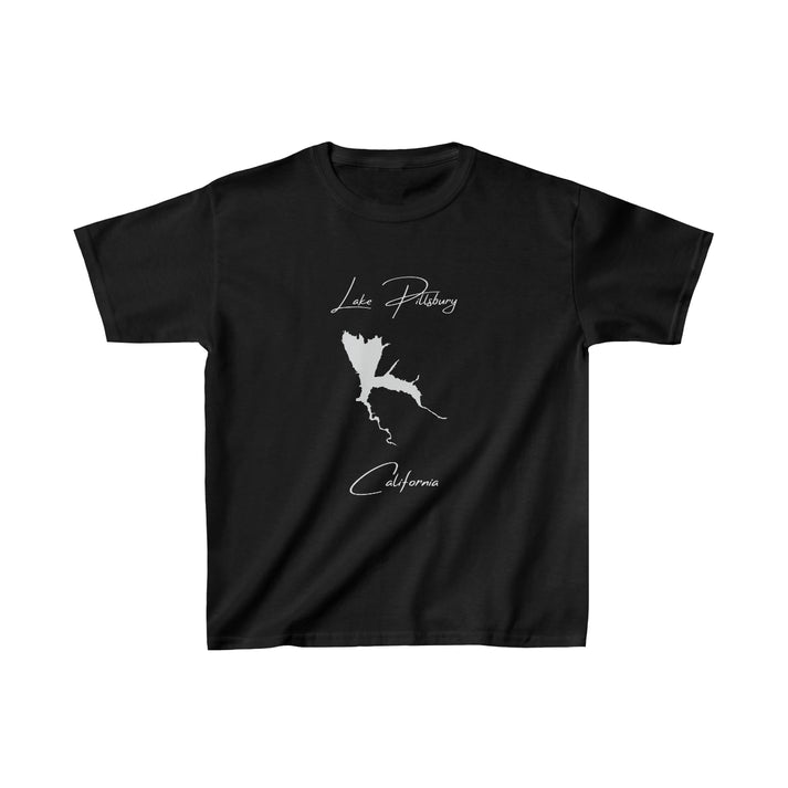California  Lake  Pillsbury  Youth  T-shirt  front  position  view  from  front  black.webp