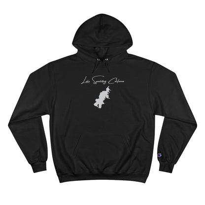 California  Lake  Spaulding  Hoodie  front  position  view  from  front  black.webp