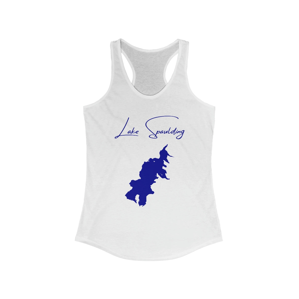 California  Lake  Spaulding  Racerback-Tank  front  position  view  from  front  solid  white.webp