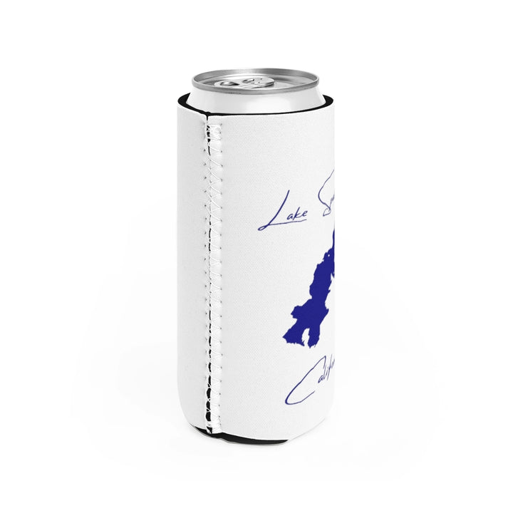 California  Lake  Spaulding  Slim  Can  Koozie  all  position  view  from  right  white.webp