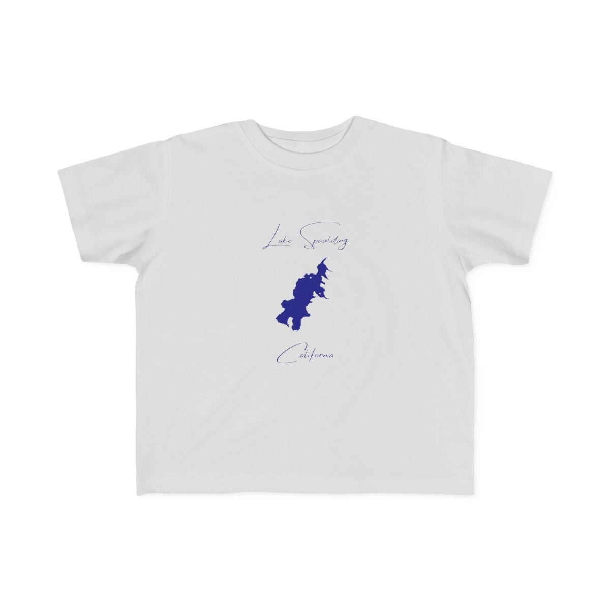 California  Lake  Spaulding  Toddler  T-shirt  front  position  view  from  front  silver.webp