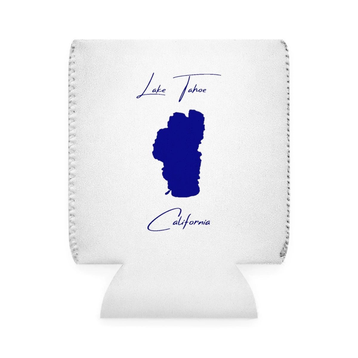 California  Lake  Tahoe  Can  Koozie  front  position  view  from  front-1  white.webp