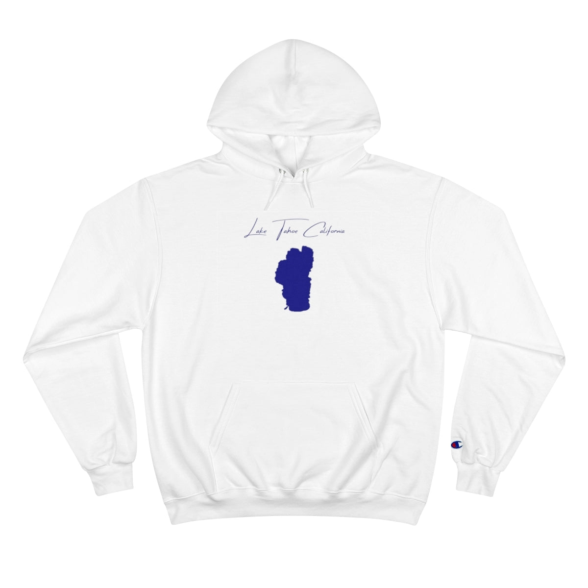 California  Lake  Tahoe  Hoodie  front  position  view  from  front  white.webp