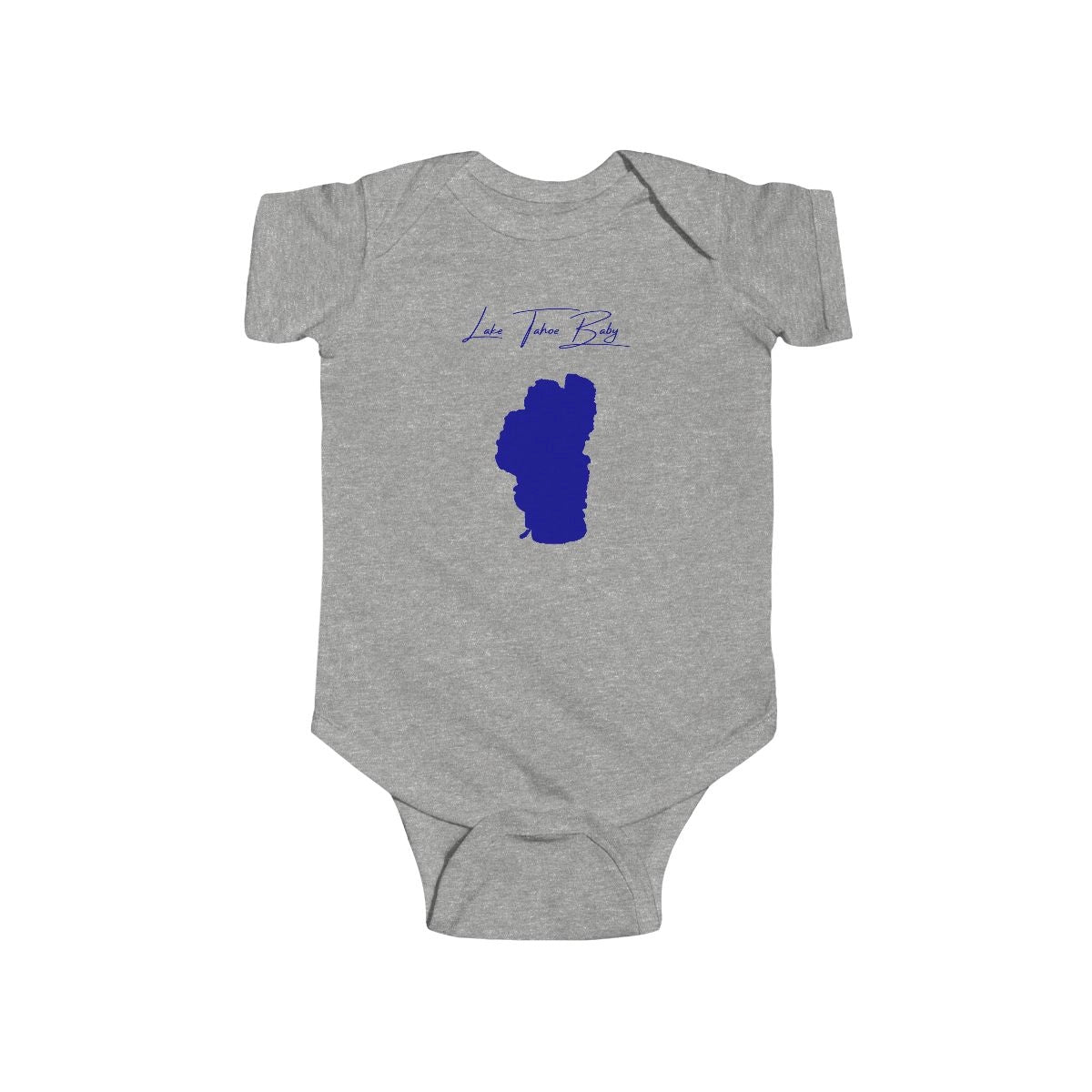California  Lake  Tahoe  Onesie  front  position  view  from  front  heather.webp