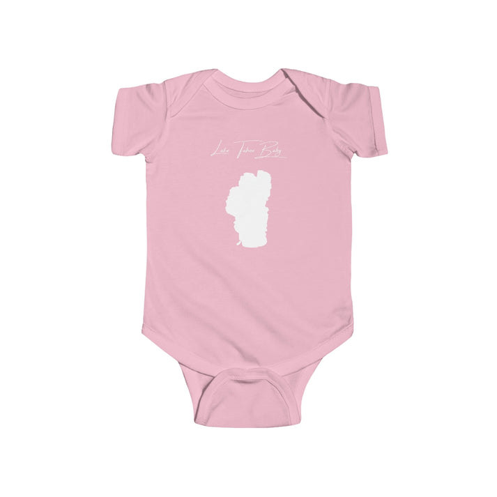 California  Lake  Tahoe  Onesie  front  position  view  from  front  pink.webp