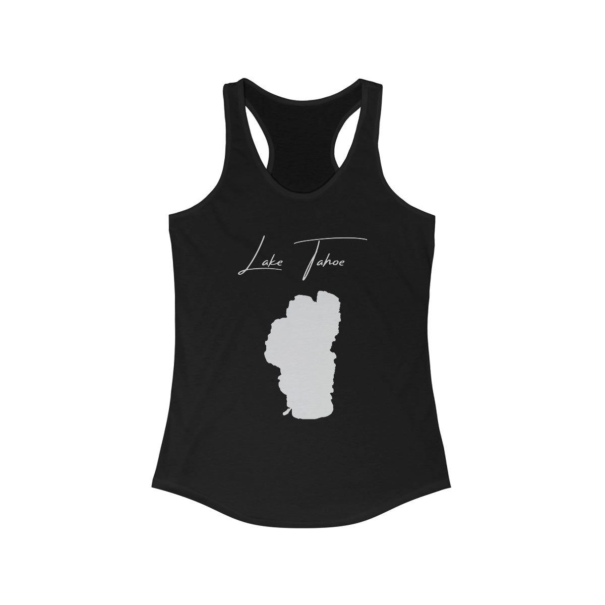 California  Lake  Tahoe  Racerback-Tank  front  position  view  from  front  solid  black.webp