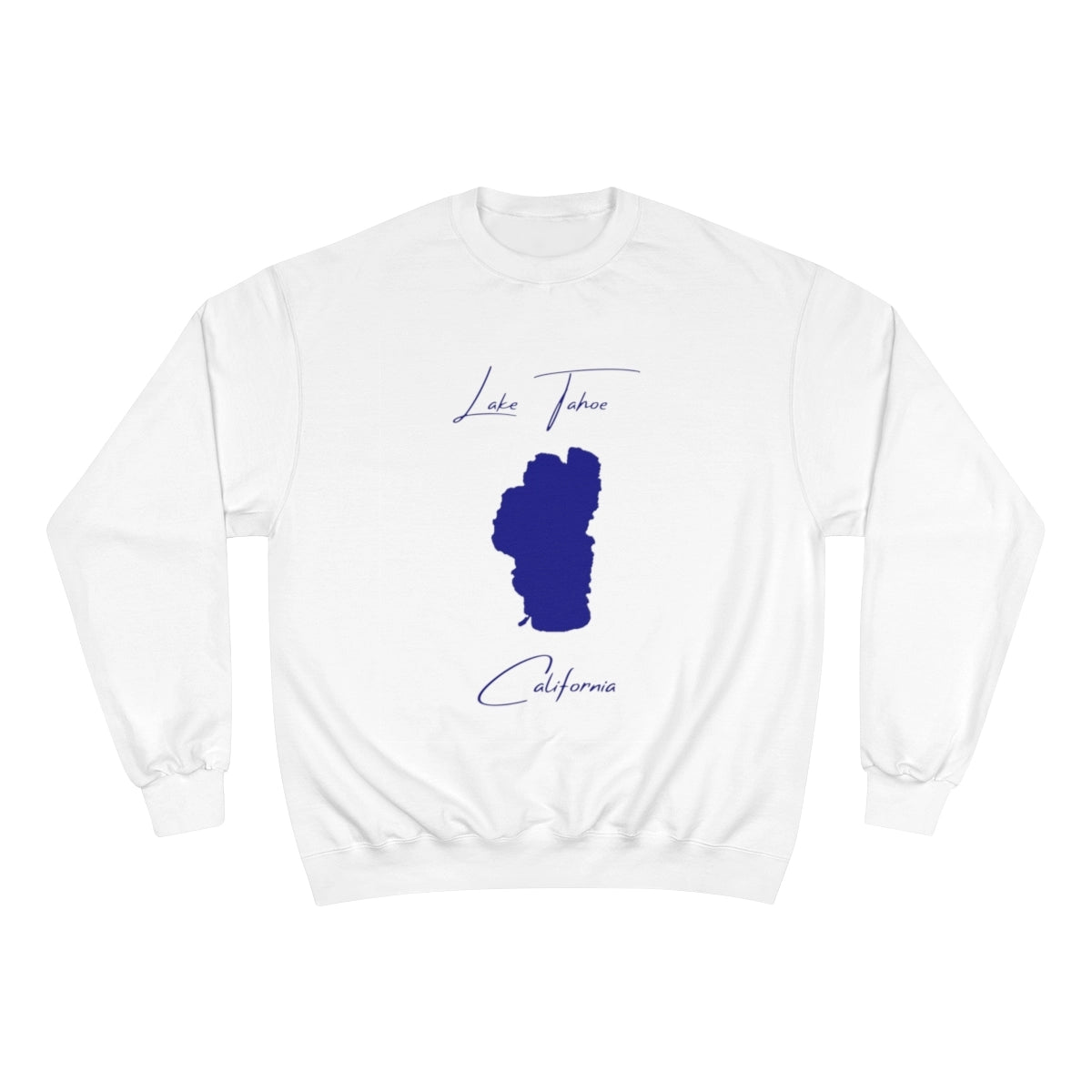 California  Lake  Tahoe  Sweatshirt  front  position  view  from  front  white.webp