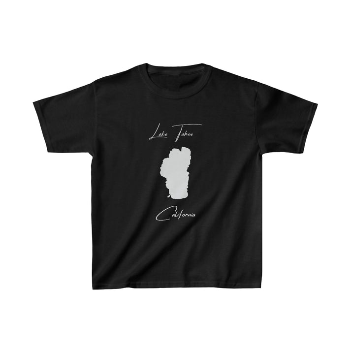 California  Lake  Tahoe  Youth  T-shirt  front  position  view  from  front  black.webp