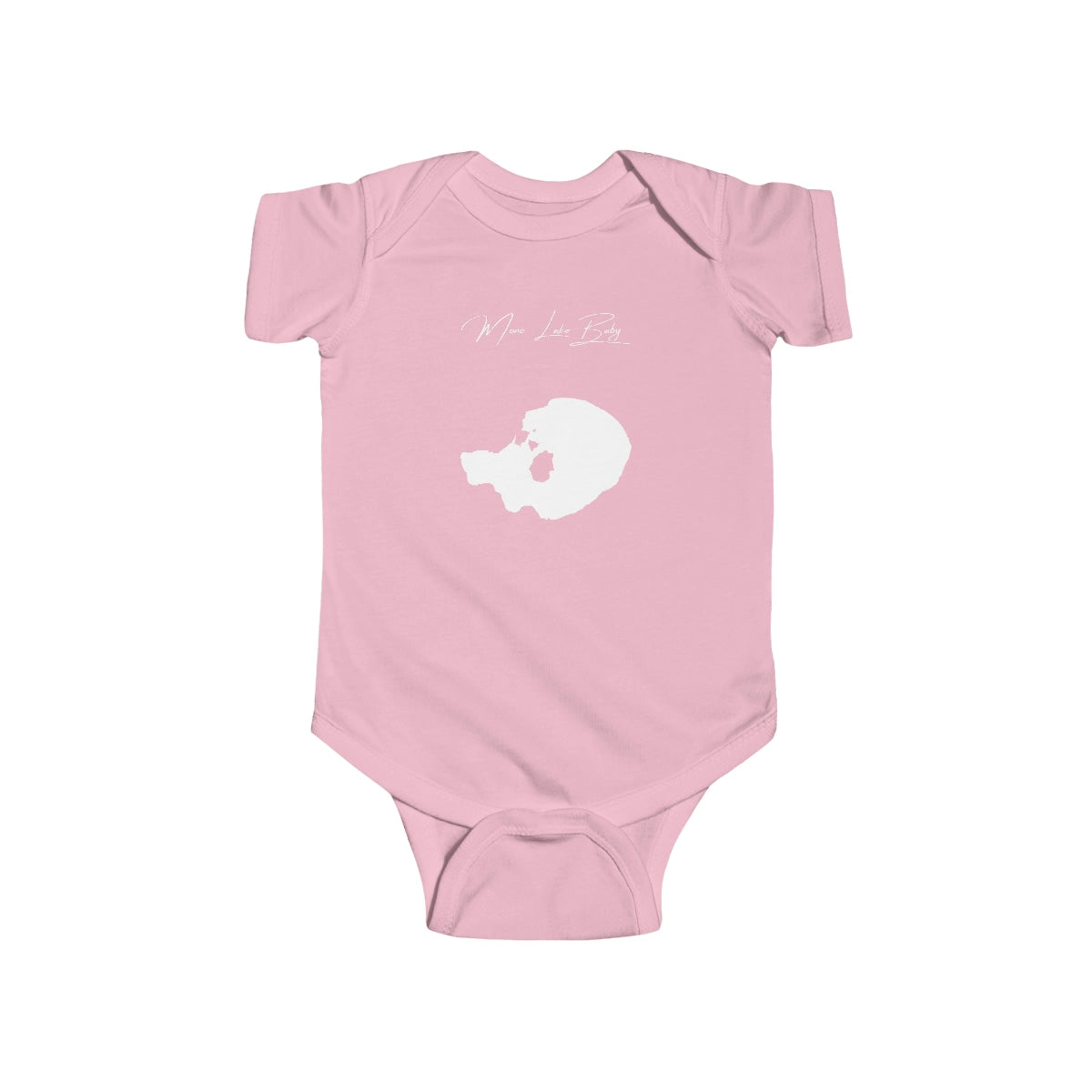 California  Mono  Lake  Onesie  front  position  view  from  front  pink.webp