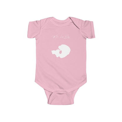 California  Mono  Lake  Onesie  front  position  view  from  front  pink.webp