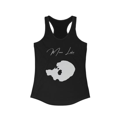 California  Mono  Lake  Racerback-Tank  front  position  view  from  front  solid  black.webp