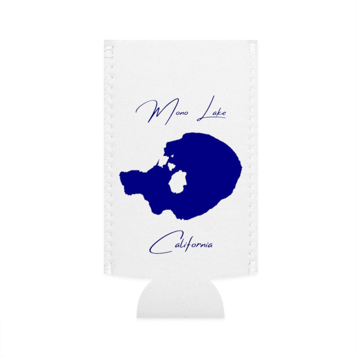 California  Mono  Lake  Slim  Can  Koozie  front  position  view  from  flat-front  white.webp