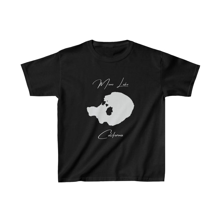 California  Mono  Lake  Youth  T-shirt  front  position  view  from  front  black.webp