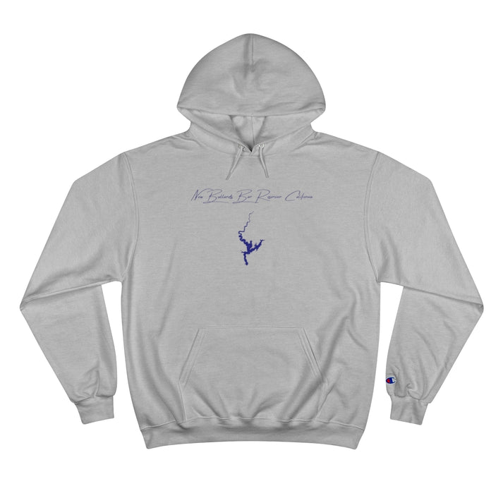 California  New  Bullards  Bar  Reservoir  Hoodie  front  position  view  from  front  light  steel.webp