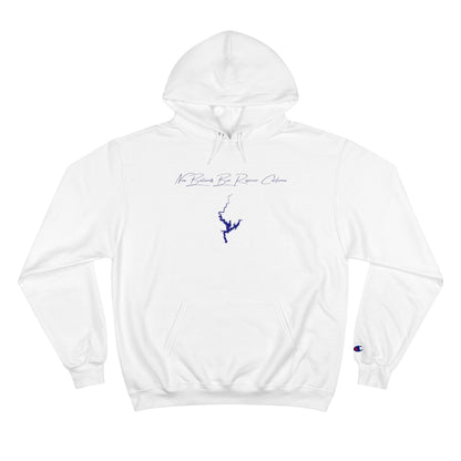 California  New  Bullards  Bar  Reservoir  Hoodie  front  position  view  from  front  white.webp