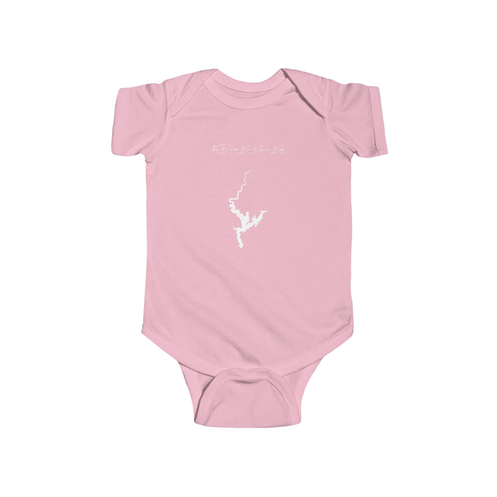 California  New  Bullards  Bar  Reservoir  Onesie  front  position  view  from  front  pink.webp