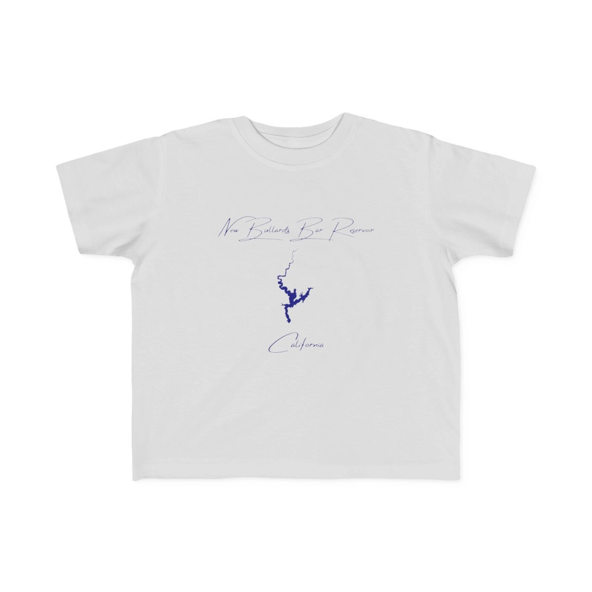 California  New  Bullards  Bar  Reservoir  Toddler  T-shirt  front  position  view  from  front  silver.webp