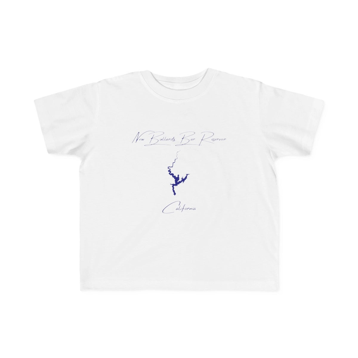 California  New  Bullards  Bar  Reservoir  Toddler  T-shirt  front  position  view  from  front  white.webp