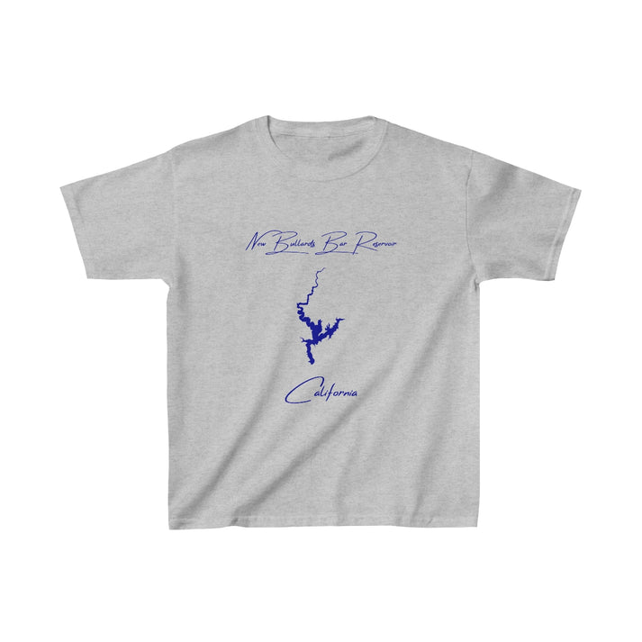 California  New  Bullards  Bar  Reservoir  Youth  T-shirt  front  position  view  from  front  sport  grey.webp