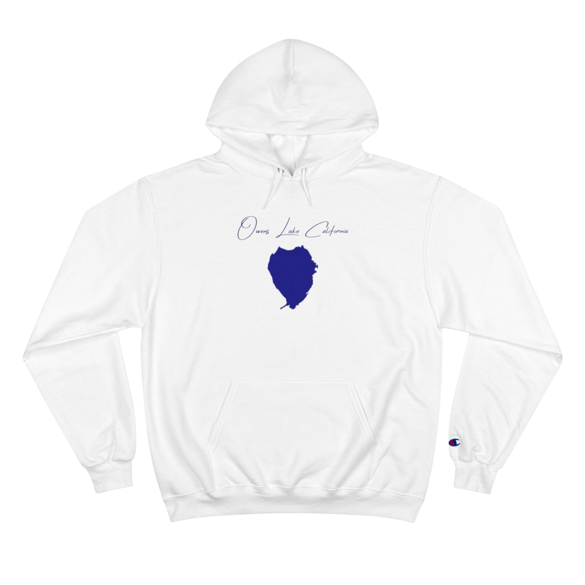 California  Owens  Lake  Hoodie  front  position  view  from  front  white.webp