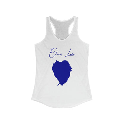 California  Owens  Lake  Racerback-Tank  front  position  view  from  front  solid  white.webp