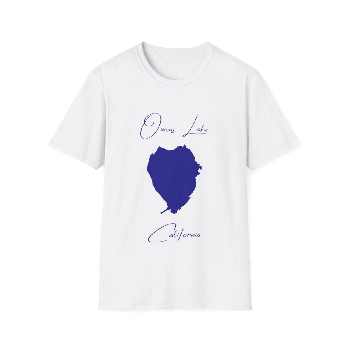 California  Owens  Lake  T-shirt  front  position  view  from  front  white.webp