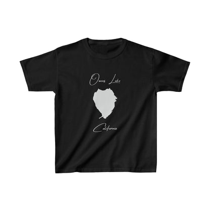 California  Owens  Lake  Youth  T-shirt  front  position  view  from  front  black.webp