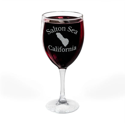 California  Salton  Sea  Engraved  Wine  Glass  other  position  view  from  front-full  10.5oz.webp