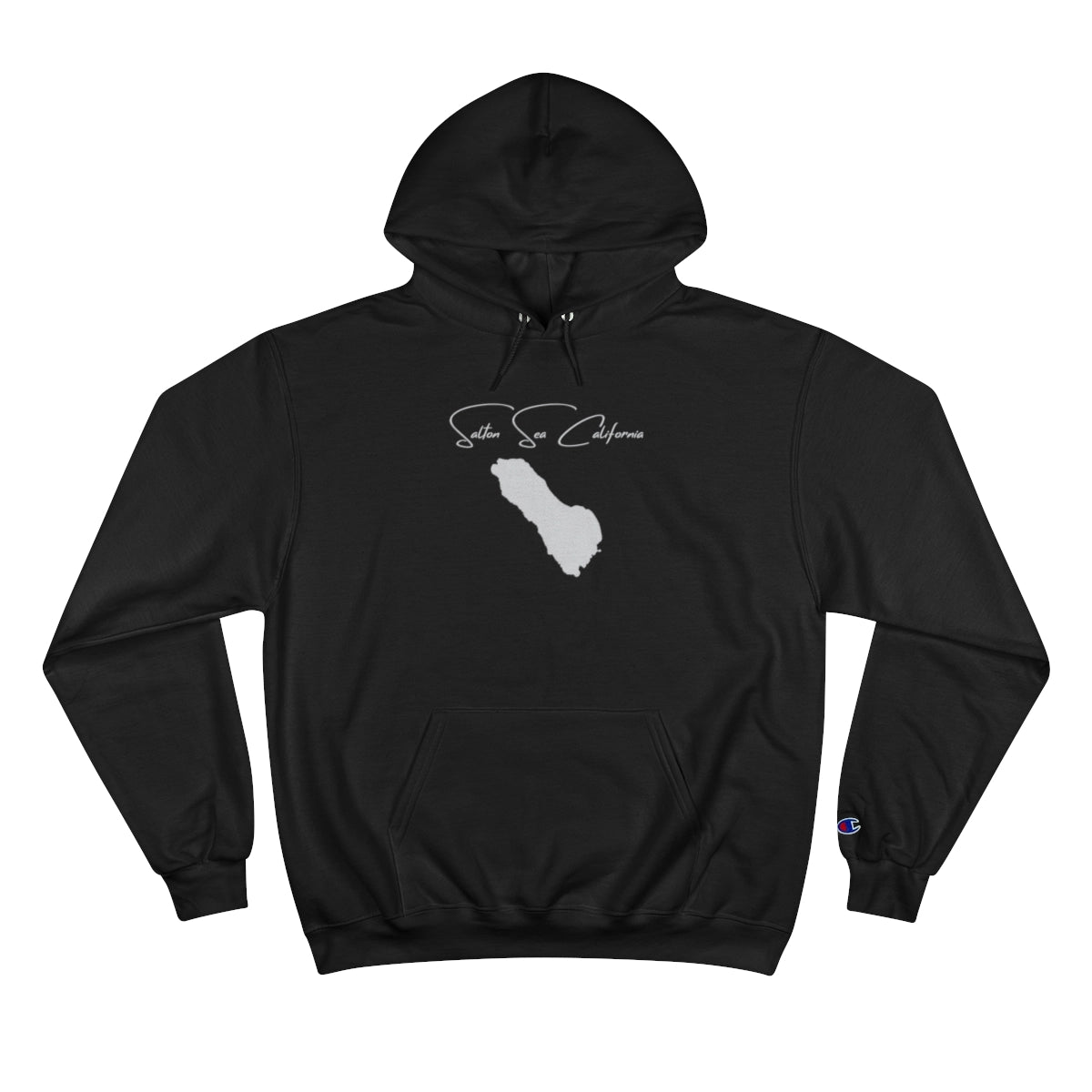 California  Salton  Sea  Hoodie  front  position  view  from  front  black.webp