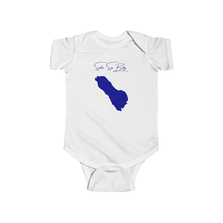 California  Salton  Sea  Onesie  front  position  view  from  front  white.webp