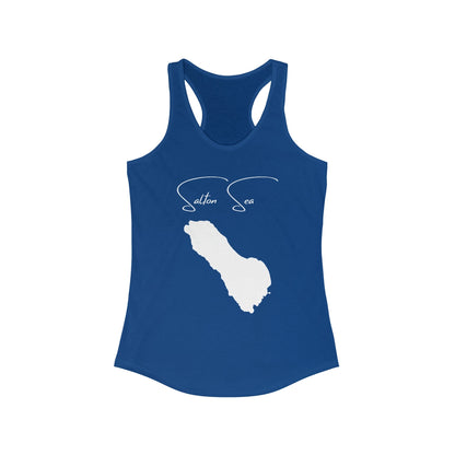 California  Salton  Sea  Racerback-Tank  front  position  view  from  front  solid  royal.webp