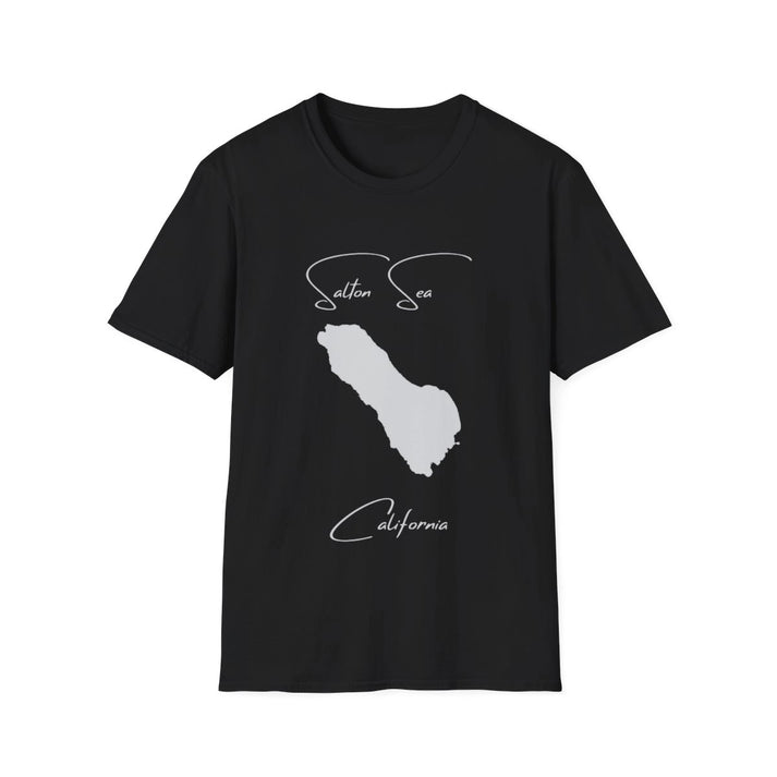 California  Salton  Sea  T-shirt  front  position  view  from  front  black.webp