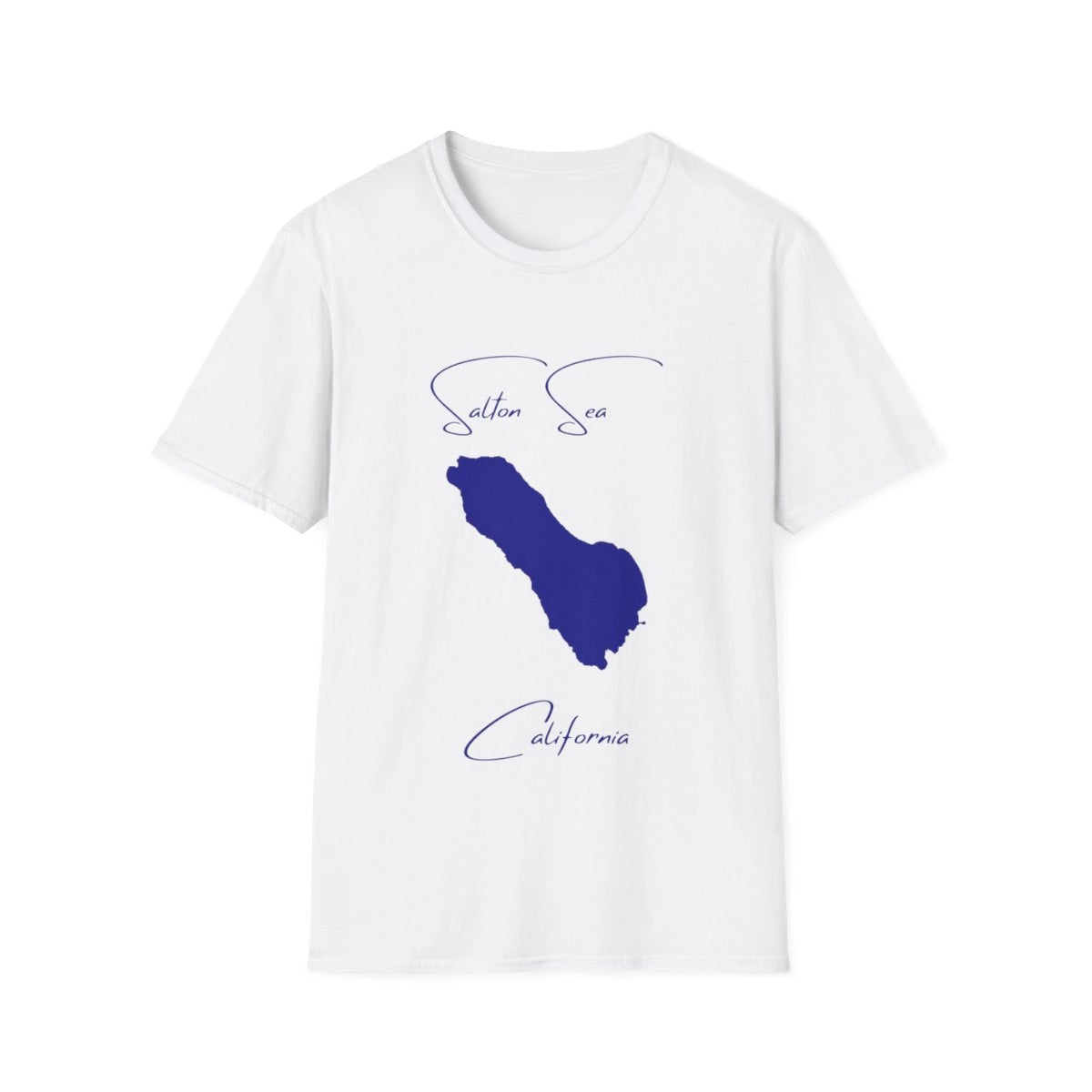 California  Salton  Sea  T-shirt  front  position  view  from  front  white.webp