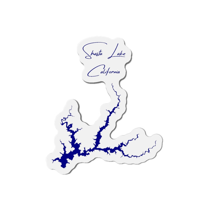 California  Shasta  Lake  Die  Cut  Magnet  front  position  view  from  front  4  x  4.webp