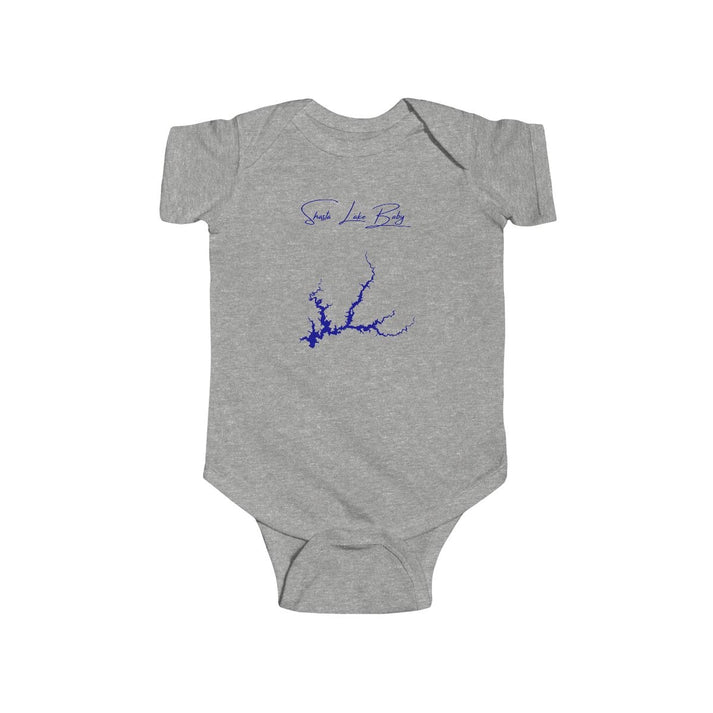 California  Shasta  Lake  Onesie  front  position  view  from  front  heather.webp
