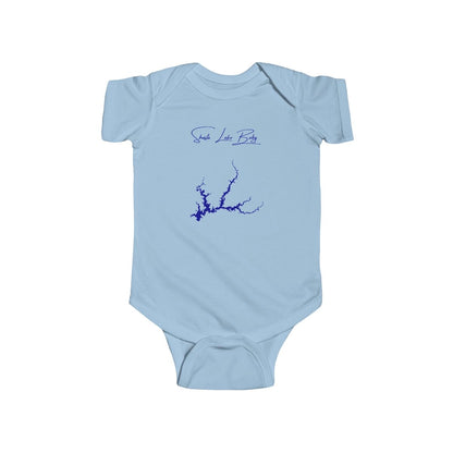 California  Shasta  Lake  Onesie  front  position  view  from  front  light  blue.webp