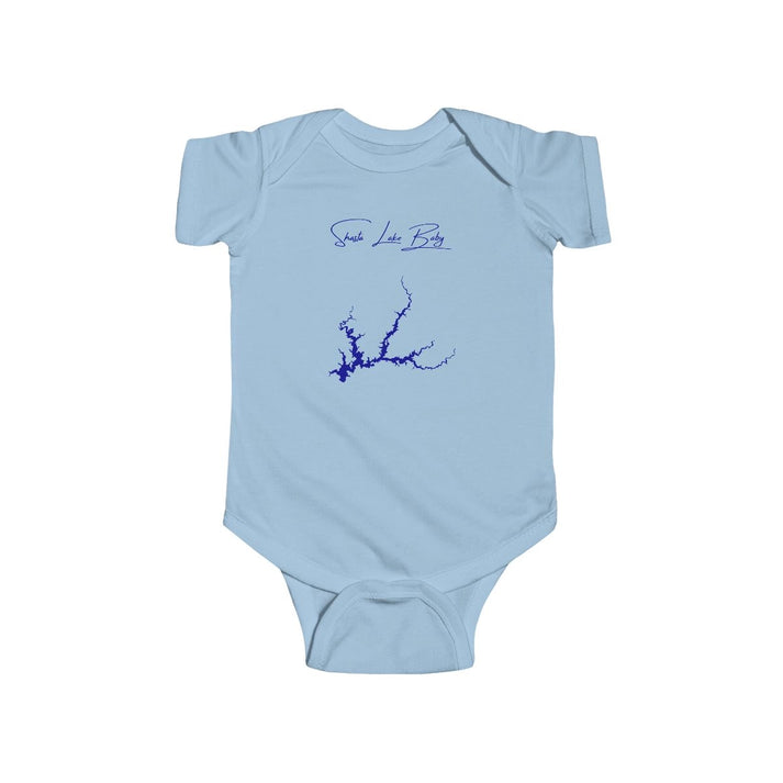 California  Shasta  Lake  Onesie  front  position  view  from  front  light  blue.webp