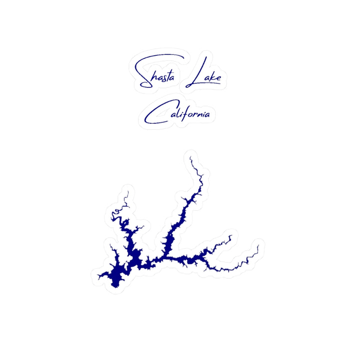 California  Shasta  Lake  Vinyl  Decal  other  position  view  from  front  4  x  6.webp