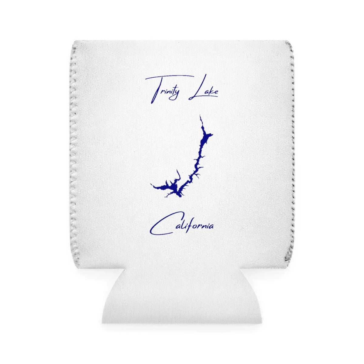 California  Trinity  Lake  Can  Koozie  front  position  view  from  front-1  white.webp