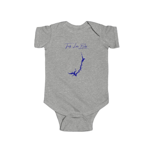 California  Trinity  Lake  Onesie  front  position  view  from  front  heather.webp