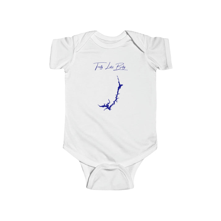 California  Trinity  Lake  Onesie  front  position  view  from  front  white.webp